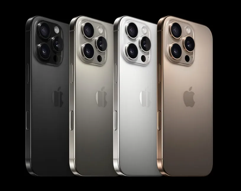 „iPhone 16 Pro“ ir „iPhone 16 Pro Max“ spalvos
