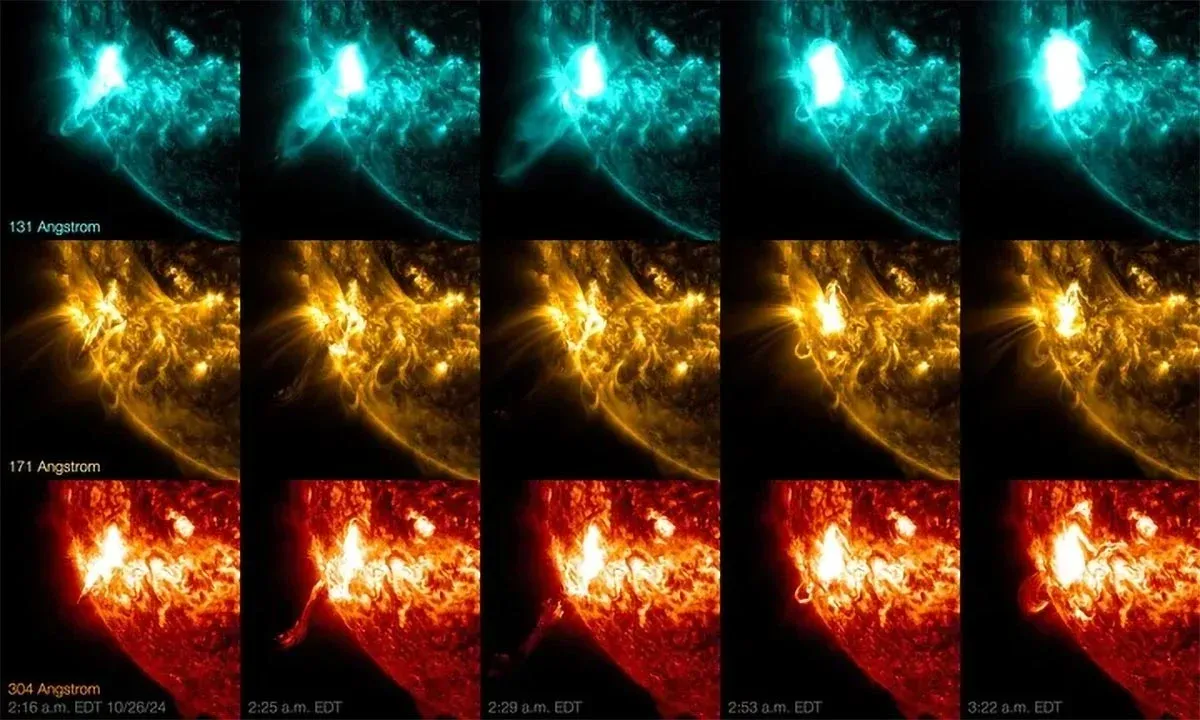NASA užfiksavo galingą Saulės išsiveržimą