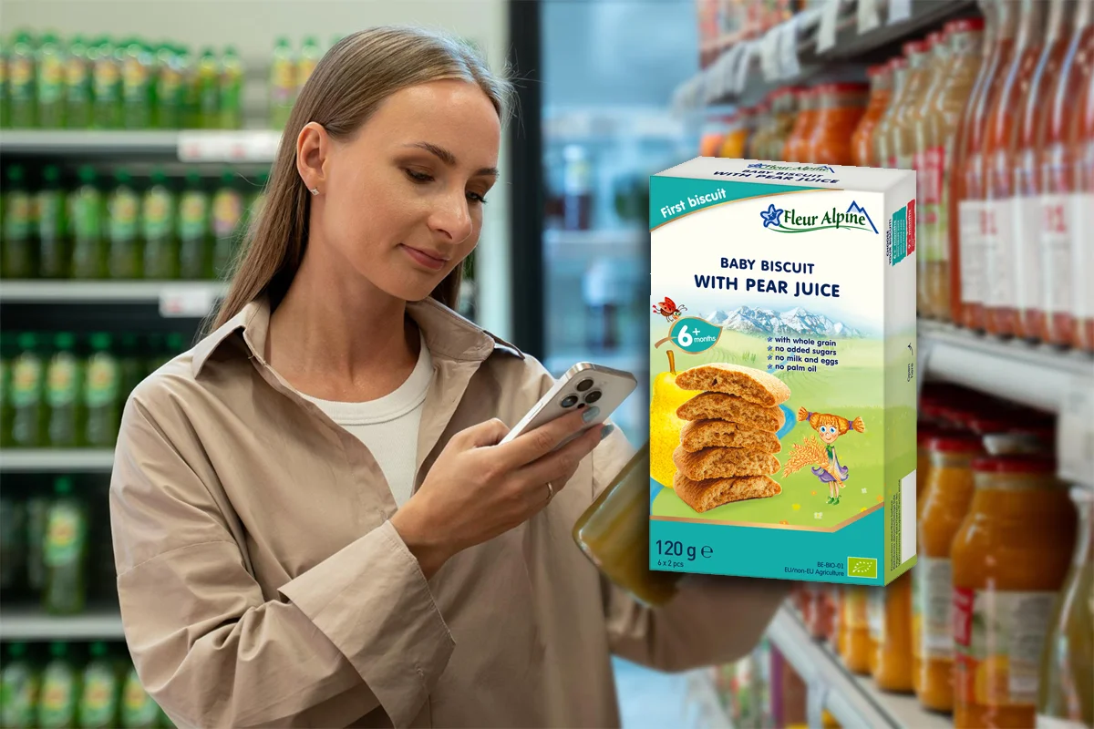 Nesaugus maisto produktas sausainiai Fleur Alpine