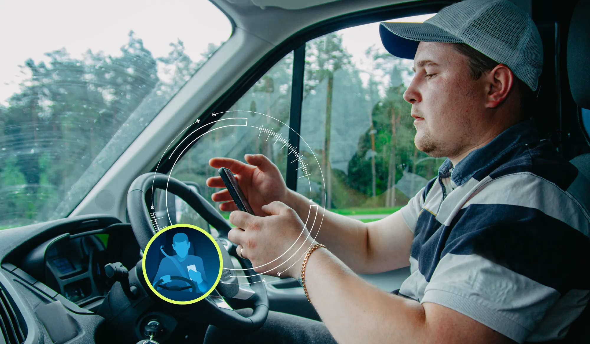Vairuotojų stebėjimas dirbtinio intelekto kameromis