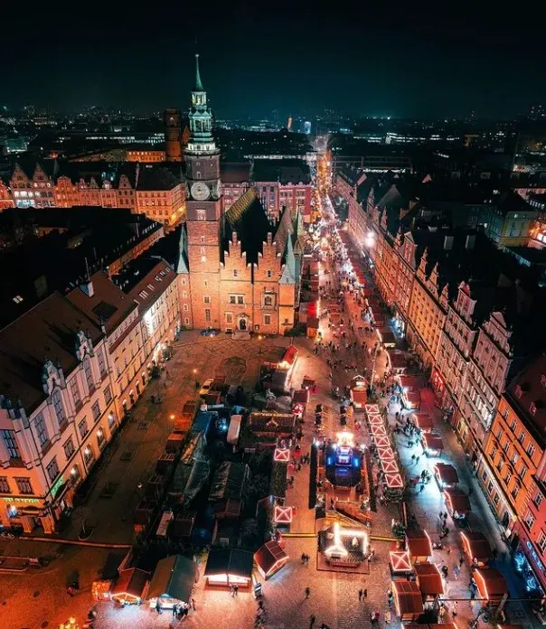 Vroclavo kalėdinė mugė / @sopthedrone nuotr.
