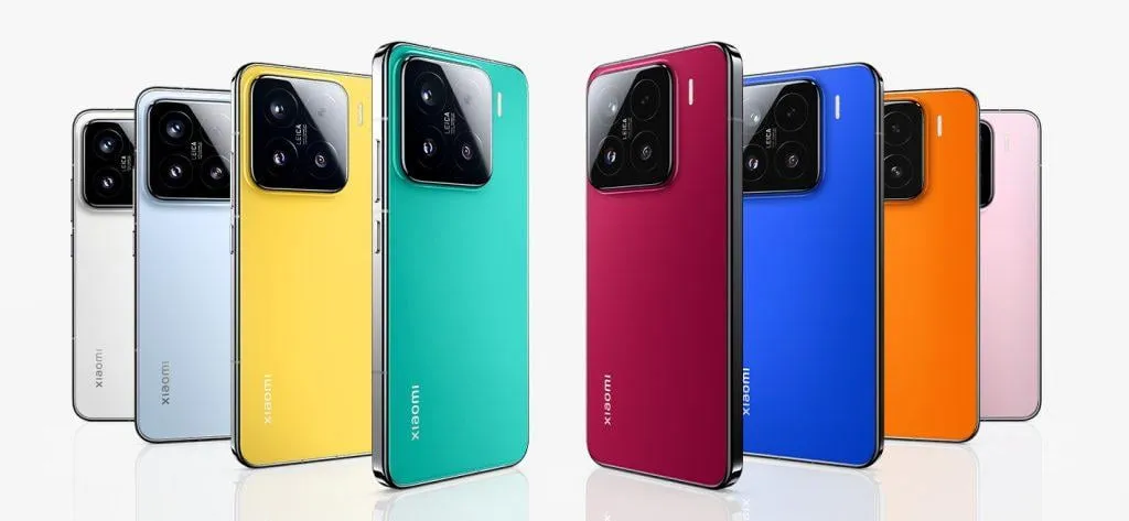 Xiaomi 15 spalvos
