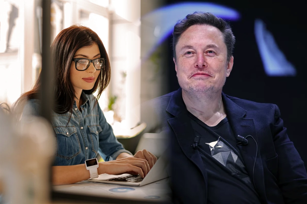 Darbo pokalbis / Elonas Muskas / Koliažas