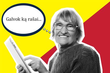 Galvok ką rašai...
