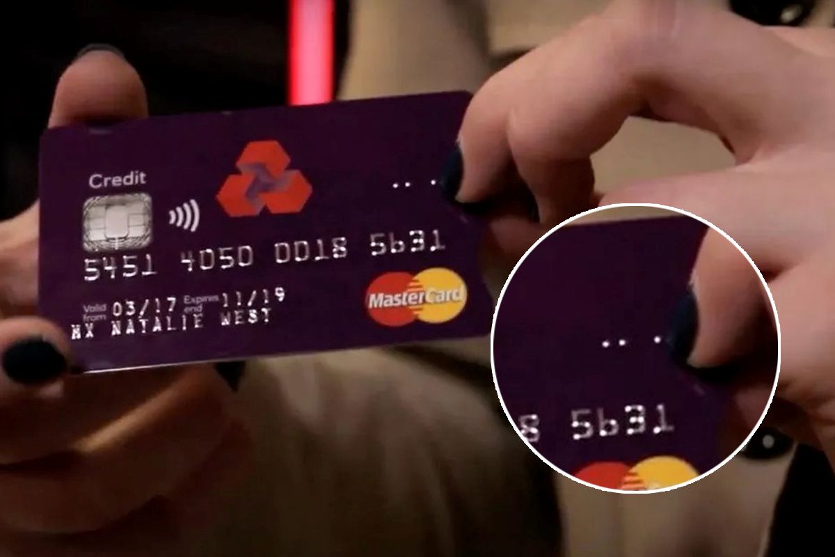 Iškilūs raštai ant banko kortelės 2