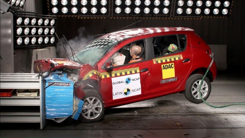 Dacia arba Renault Logan saugumo testas