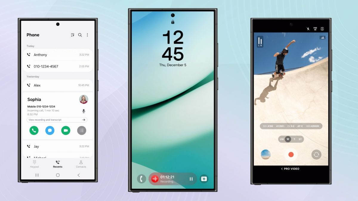 Naujausia Samsung Galaxy One UI 7 versija