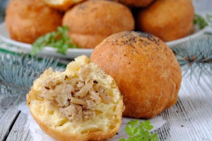 Pikantiškos spurgos su kopūstais