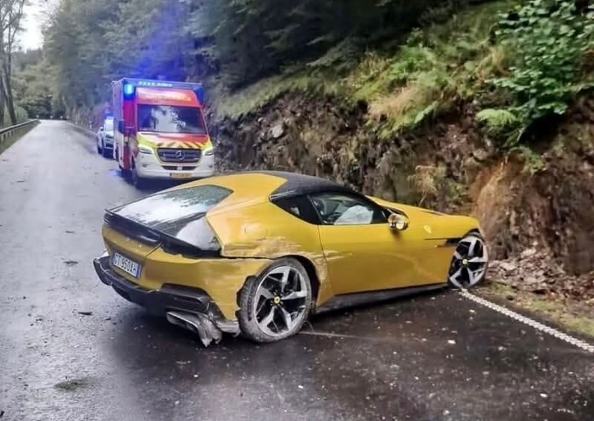 Sudaužytas Ferrari