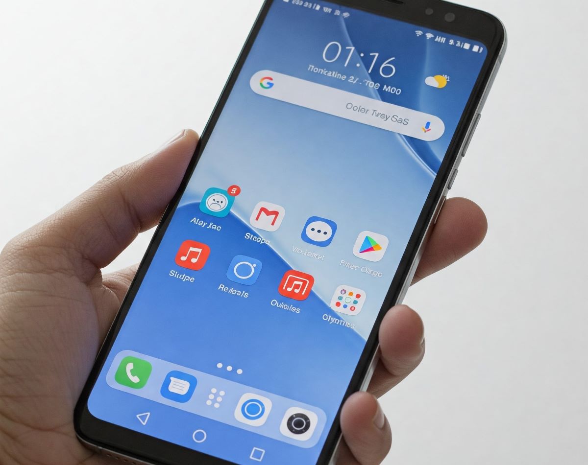 Android 16 versija telefone | Gemini DI nuotr.