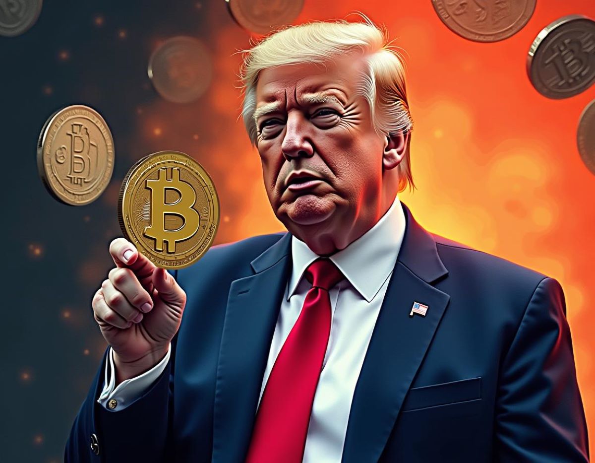 D. Trumpas ir kriptovaliutos | Freepik DI nuotr.