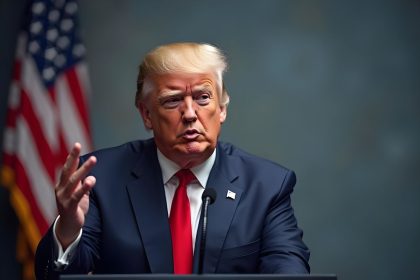 D. Trumpas grasina ES ir Kinijai prekybos karu | Freepik DI nuotr.