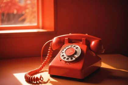 D. Trumpas kalbėsis su V. Putinu telefonu | Freepik DI nuotr.