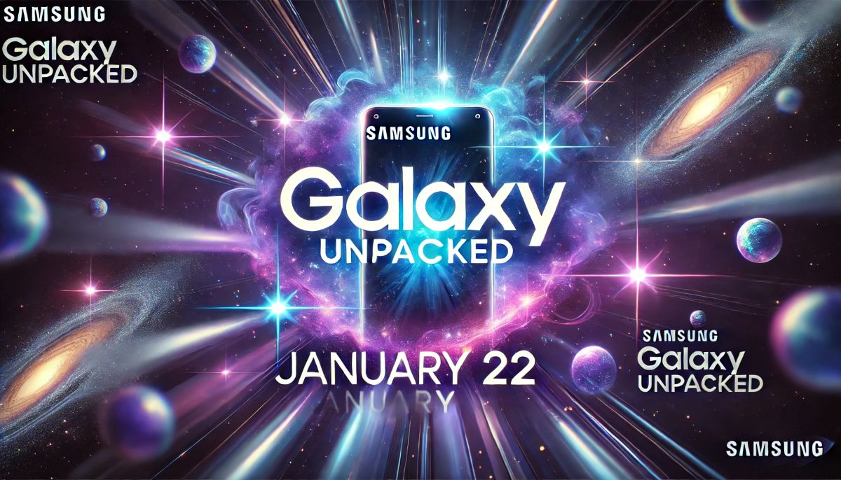 Galaxy Unpacked renginys 2025 sausio 22 d. | Vaizdas sugeneruotas DALL-E DI