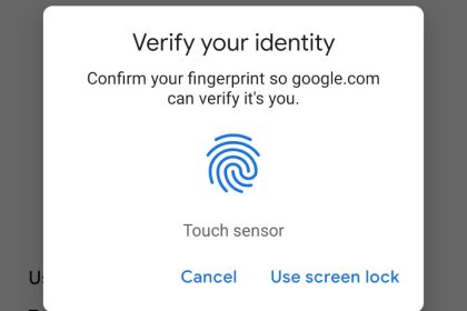 Google Android tapatybės patvirtinimas