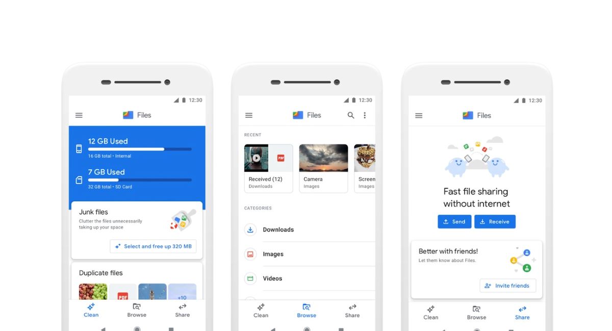 Google Files programėlė