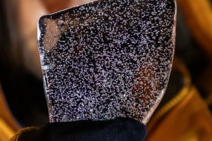 Iš 3,2 km gylio ištrauktas ledo luitas yra informacijos apie buvusį klimatą šaltinis | Nuotrauka Oregono valstijos universitetas