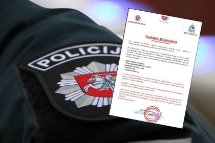 Įspėjimas apie sukčius, kurie siunčia apgaulingus laiškus