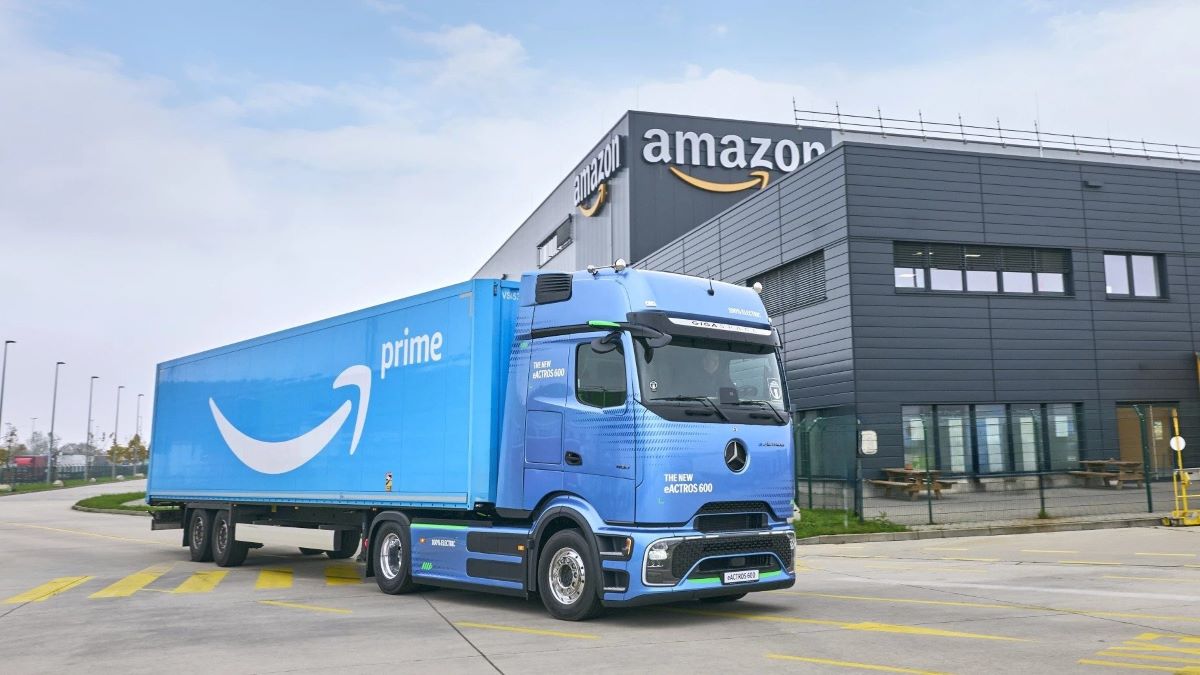 Nauji elektriniai sunkvežimiai skirti Amazon | Amazon nuotr.