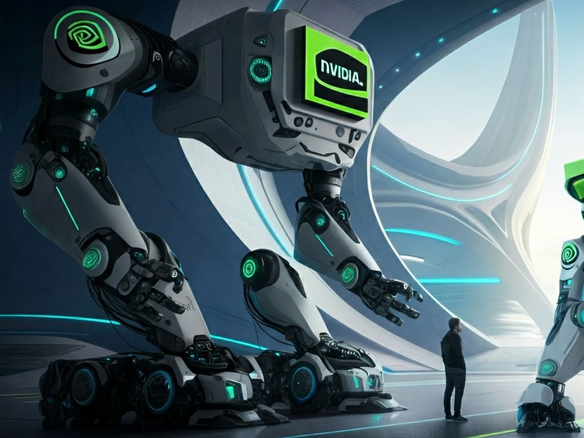 Nvidia ir robotika | Gemini sugeneruotas vaizdas