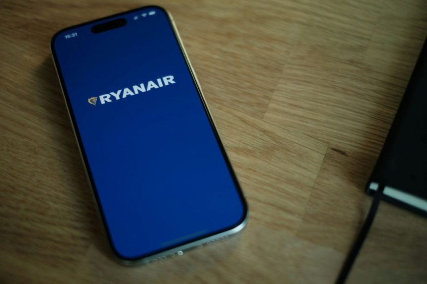 Ryanair programėlė telefone