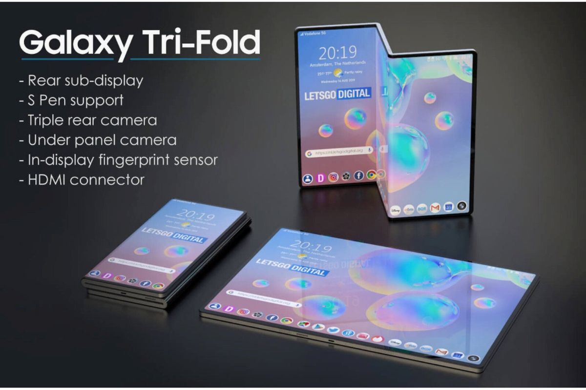 Samsung Tri-Fold | PhoneArena nuotr.