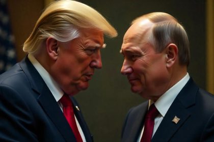 D. Trumpo ir V. Putino susitikimas | Freepik AI nuotr.