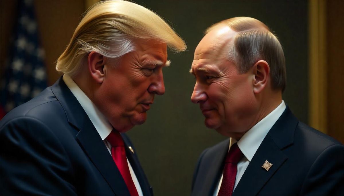D. Trumpo ir V. Putino susitikimas | Freepik AI nuotr.