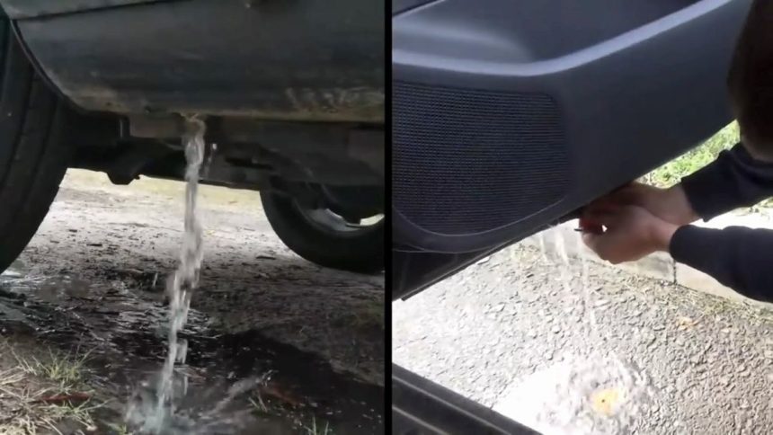 Vožtuvas automobilio duryse