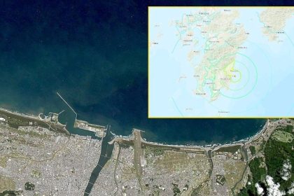 Žemės drebėjimas Japonijoje | USGS/Wikimedia Commons/Axelspace Corporation