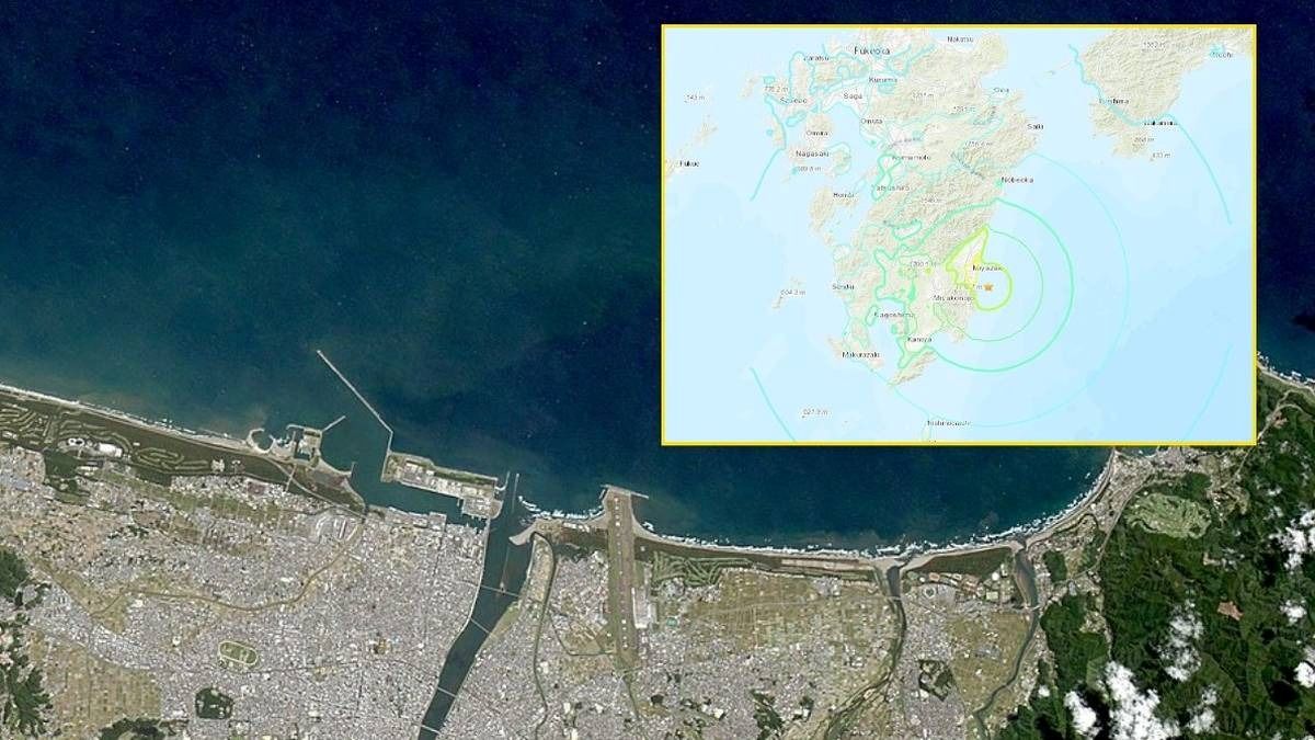 Žemės drebėjimas Japonijoje | USGS/Wikimedia Commons/Axelspace Corporation