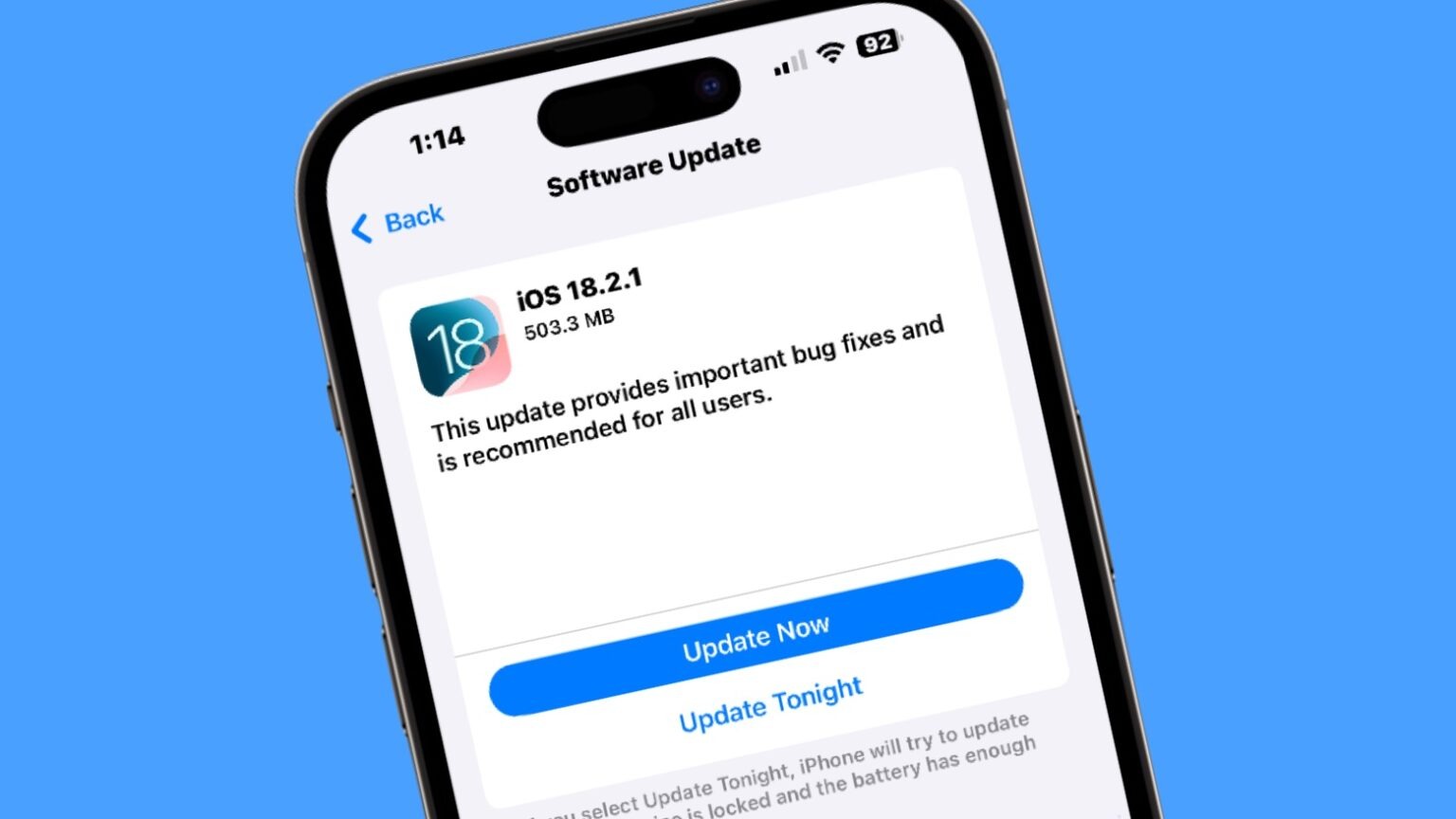 iOS 18.2.1 atnaujinimas | Cult of Mac nuotr.