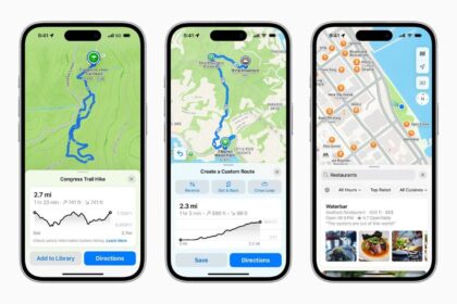 Apple Maps su skelbimais