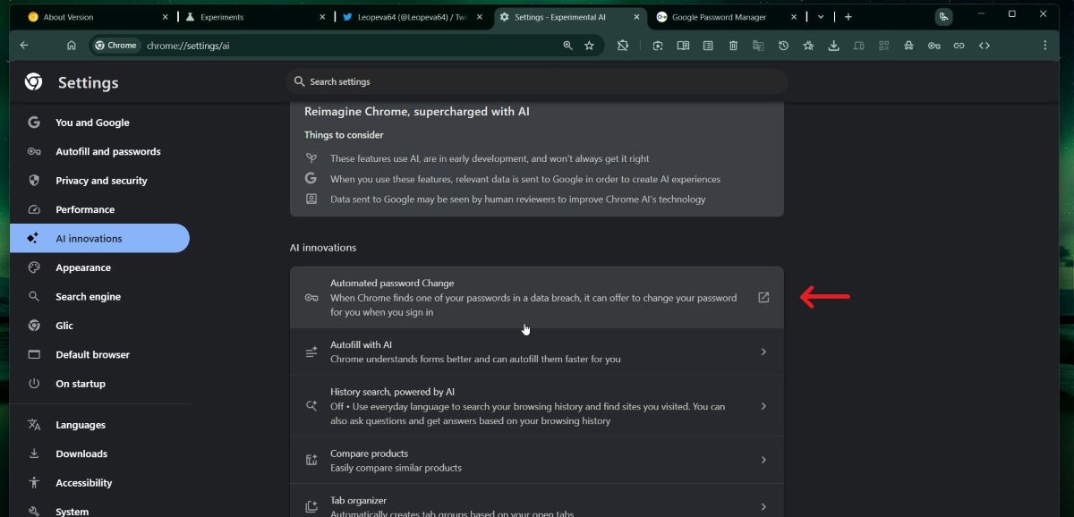 Google Chrome automatinis slaptažodžių parinkimas