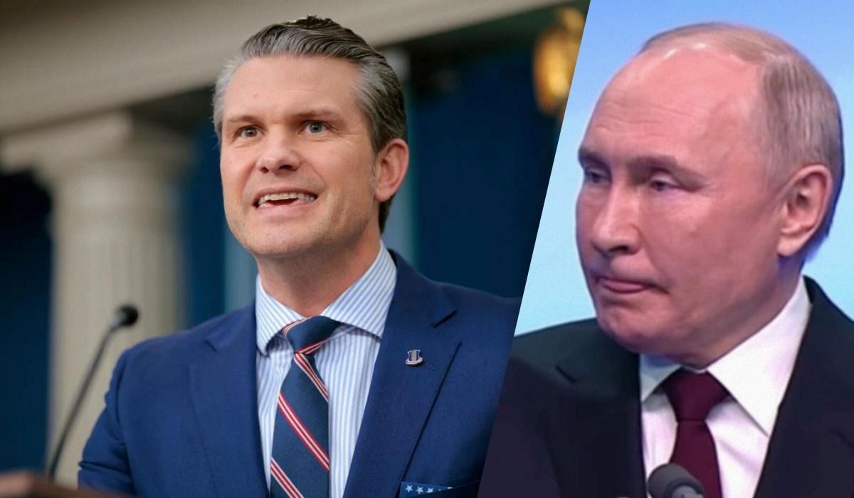 Hegsethas taip pat patvirtino, kad Trumpas dalyvaus Zelenskio ir Putino derybose / UNIAN Collage, nuotrauka - Getty Images, ekrano kopija
