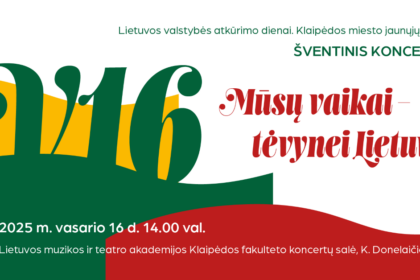 Mūsų vaikai – tevynei Lietuvai 2025