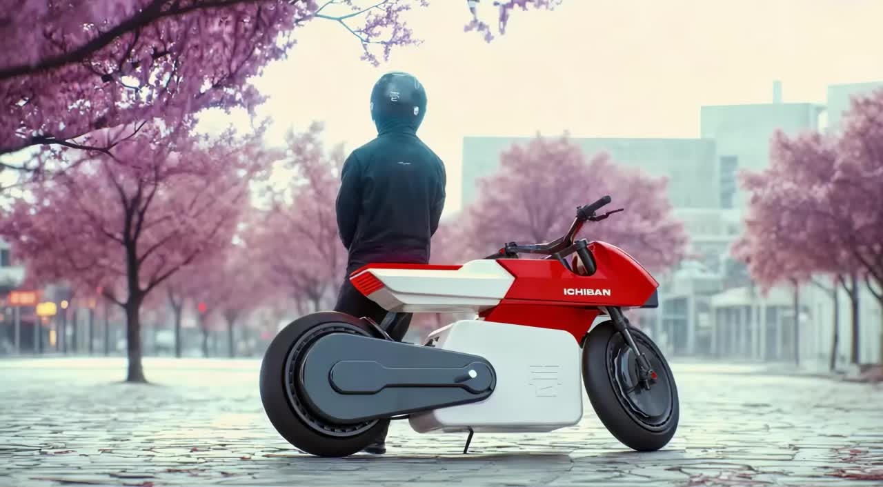 Naujoviškas Ichiban motociklas