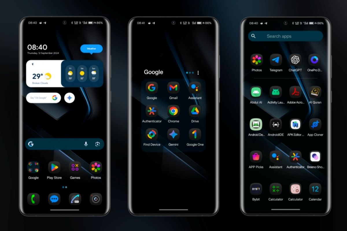 One UI 8 tamsaus režimo koncepcija | Reddit r/oneui nuotr.