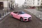 Rožinis „Bolt Drive“ kabrioletas BMW 4