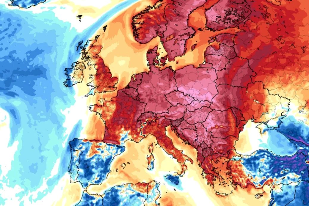 Temperatūros anomalija vasario 28 - kovo 8 dienomis