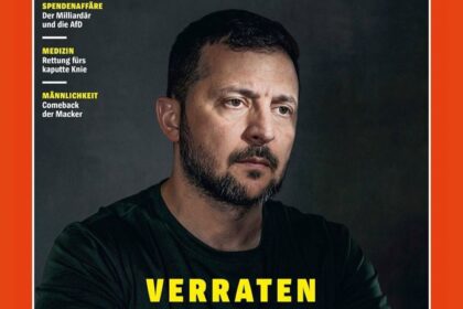 V. Zelenskis - "Išduotas" | Der Spiegel leidinio viršelis