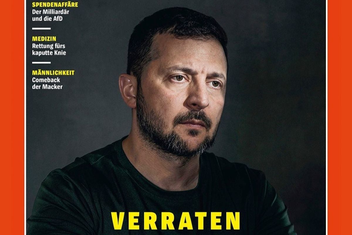 V. Zelenskis - "Išduotas" | Der Spiegel leidinio viršelis