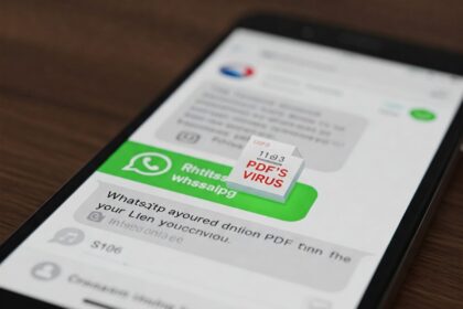 WhatsApp programoje plinta virusas, kuris apsimeta PDF dokumentu | Gemini nuotr.