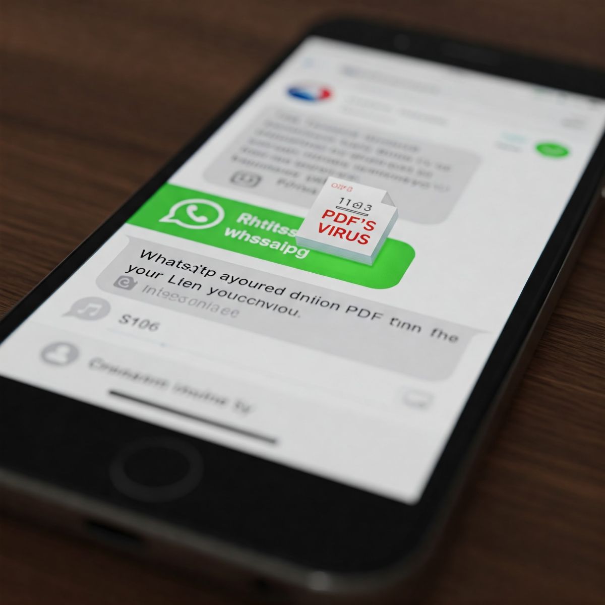 WhatsApp programoje plinta virusas, kuris apsimeta PDF dokumentu | Gemini nuotr.
