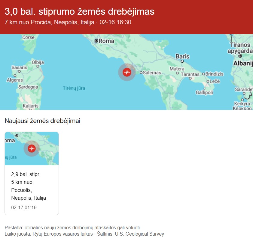 Žemės drebėjimas Italijoje, 3 balai