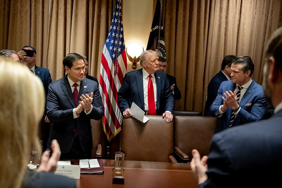 D. Trumpas sakys kalbą / https://www.flickr.com/photos/202101414@N05/54353241814/ nuotr.