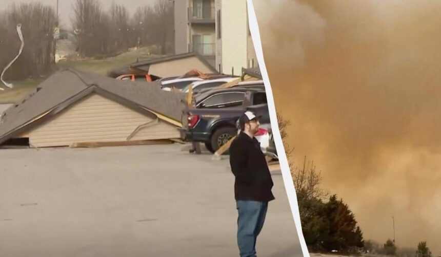 JAV smogė tornadai / Unian koliažas