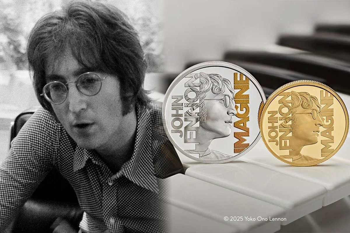 Proginė moneta John Lennon garbei / Wikipedia nuotr.