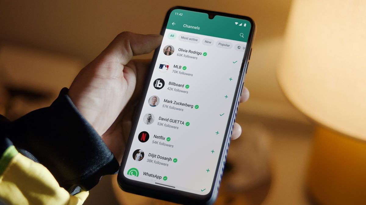 Naujas meniu WhatsApp