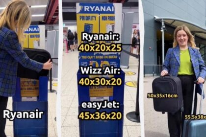 Rankinio bagažo dydis